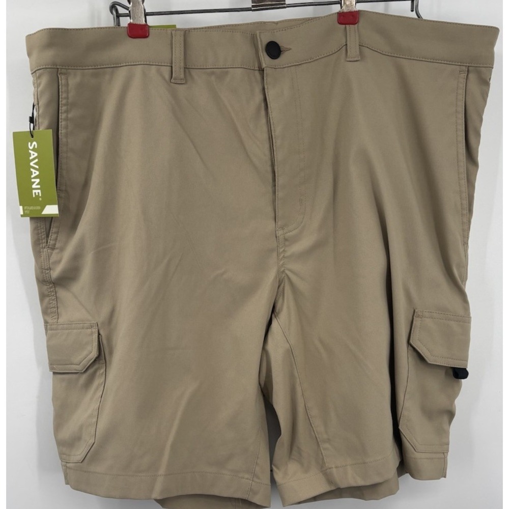 Savane Mens 9" Utility Cargo Stretch Wicking Shorts Size 38 NEW